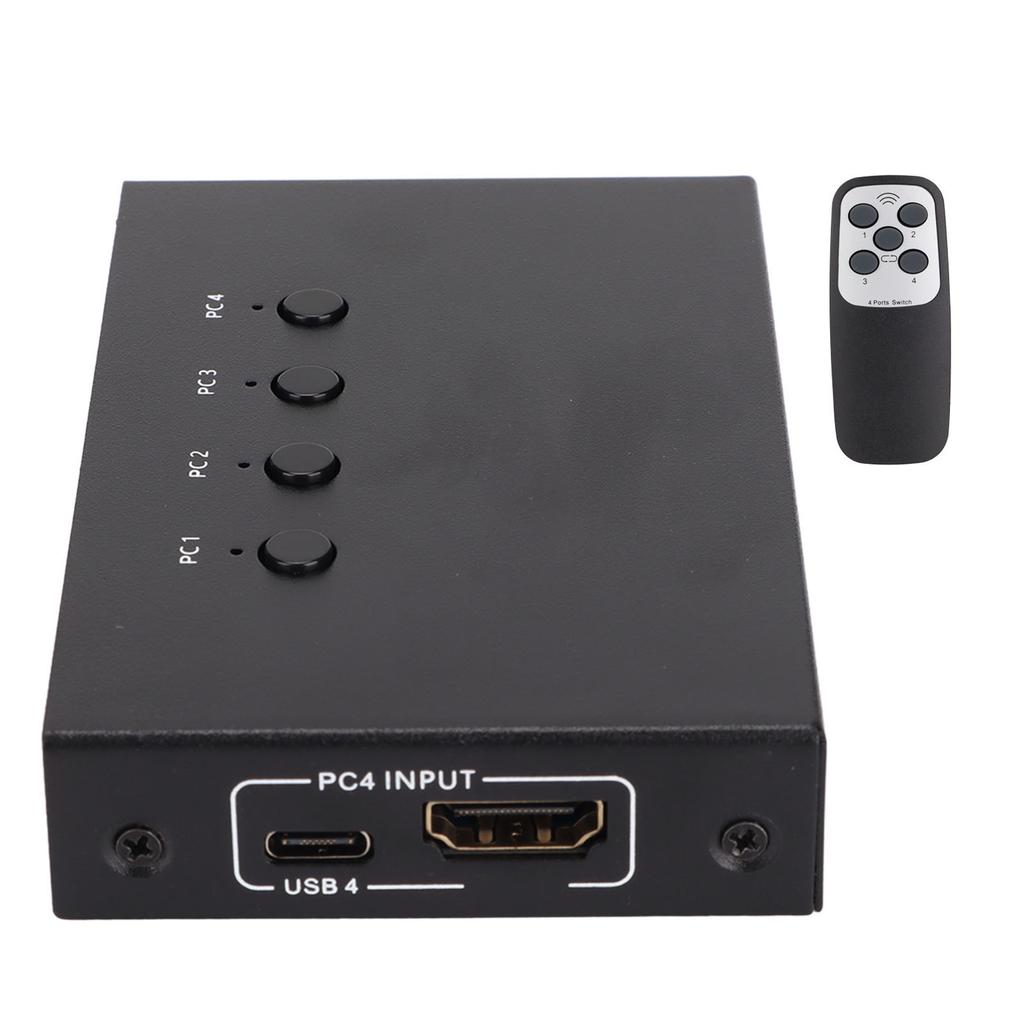 4K HD Multimedia Interface KVM Switch 4 in 1 Out HD Multimedia Interface KVM Splitter Switcher für