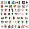 C-209 Roblox Bright Film Stickers - 51 Sheets for DIY Journals, Cards, Suitcases, and Computers.