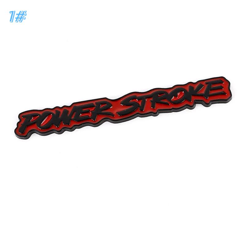 3D Metal Power Stroke Diesel Car Sticker Emblem Badge Decal Power Stroke - 1#