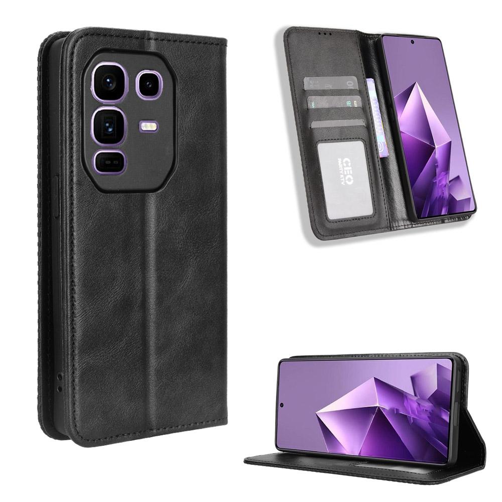 

Flip Cover For Infinix Note 50 Pro+ Plus Leather Case [Flip Vintage Leather] Wallet Shockproof Durable Retro Phone Case Infinix Note 50 Pro+ Plus золотий