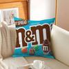 M Chocolate Candy Pillowcases Home Bedding Decorative Pillow Cover Wedding Super Soft Pillow Case