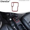 Console Gear Shift Frame Trim Cover for Jeep Wrangler JL JT 18+ Red Carbon Fiber