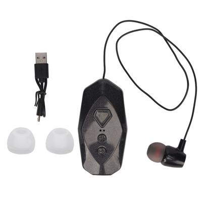 Clip On Wireless Earpiece Single Ear Long Battery Life Power Display Collar Clip Bluetooth Headsets