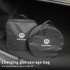 2026 Hot For Volkswagen VW EV Car Charging Cable Storage Box Charger Cables Carry Bag Trunk Organizer For Volkswagen VW Scirocco