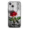 Red Roses Flowers Phone Case For iPhone 16 15 14 11 Pro Max 12 13 7 8 Plus X XR XS SE 2020 Soft Black Cover