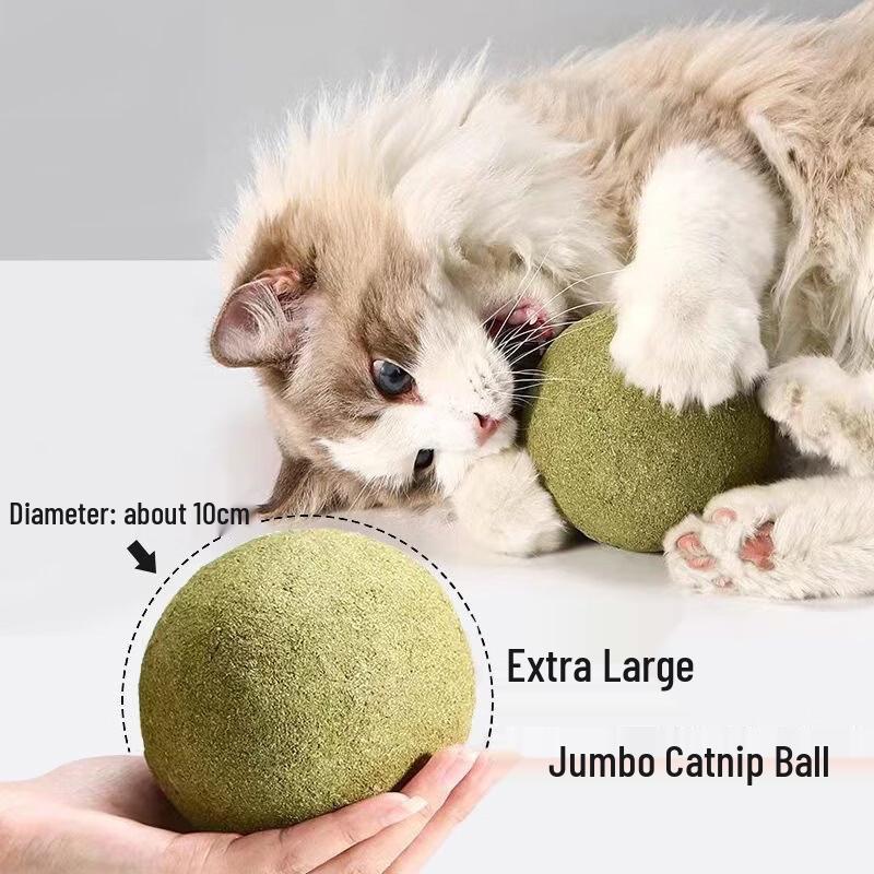 Wutuo Extra Large Catnip Ball Cat Toys (4-Pack)
