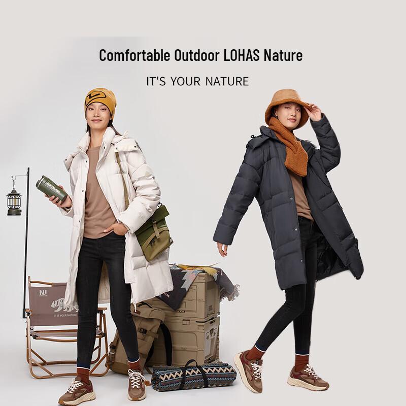 NORTHLAND Jia He Women's Hooded Mid-Length Down Jacket