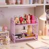 Double-Layer Storage Organizer: Desktop, Kitchen, & Bathroom Shelf
