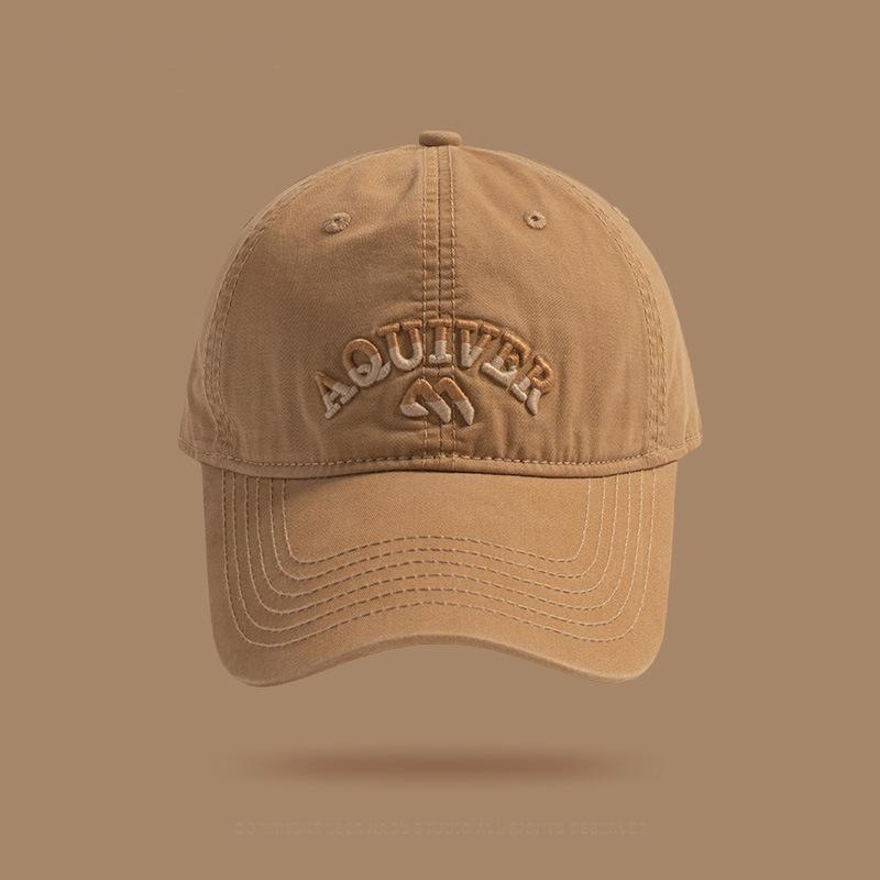 

Трехмерная вышитая бейсболка для женщин с нишевым персонализированным дизайнерским стилем, бейсболка с градиентной буквой Adjustable