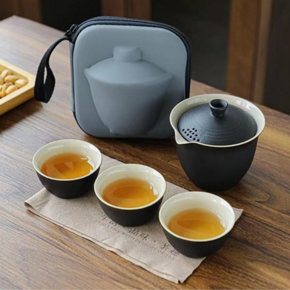 Portable Ceramic Tea Set