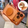 Translucent Kickstand Mirror Case For Magsafe For iPhone 17 16 15 14 Plus 13 12 11 Pro Max Shockproof Funda Lens Protection Case