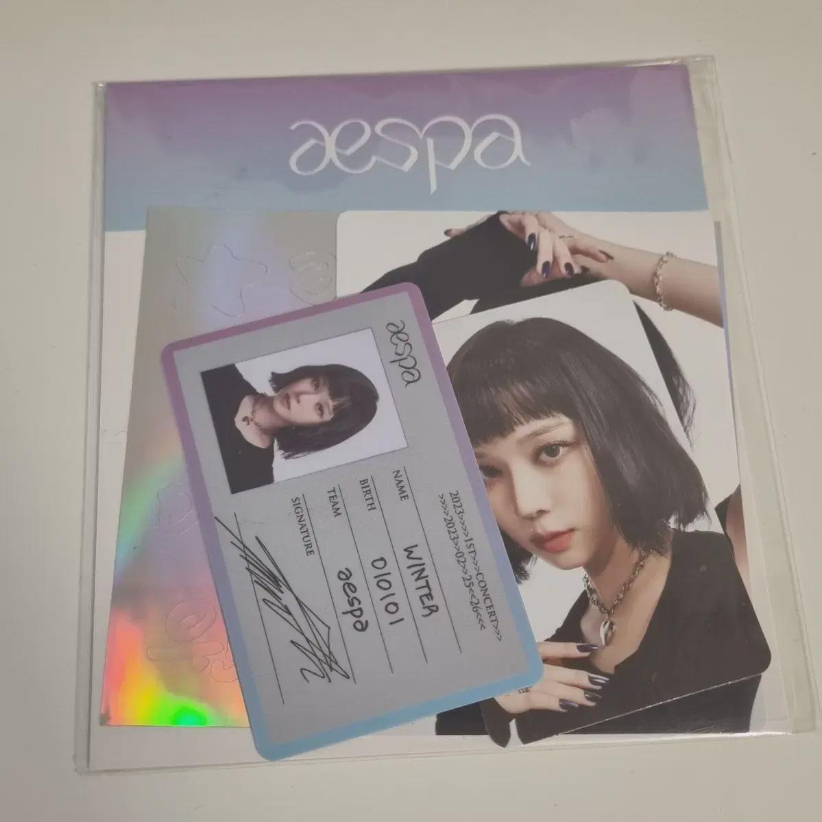 

Aespa Id Card Deco Sticker Set Winter