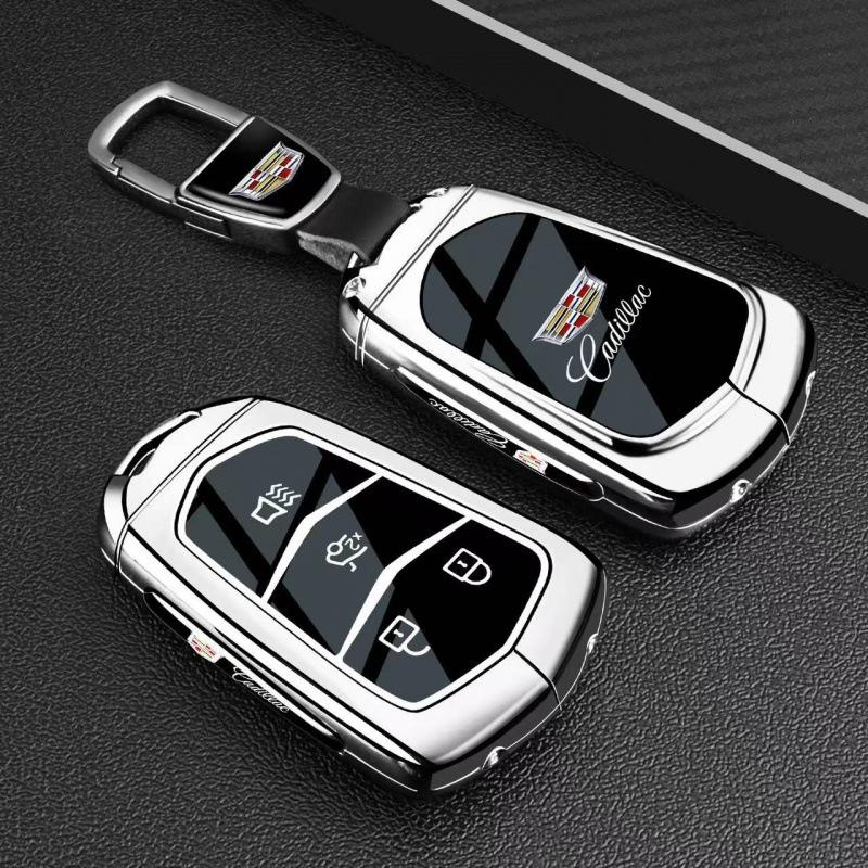 Cadillac Key Case: Compatible with XT5, CT4, CT5, GT4, XT4, IQ, CT6, and XT6 Models.