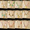 Ocean Themed Necklace for Women Starfish Shell Turtle Pendant Trendy Sea Creature Charm Jewelry