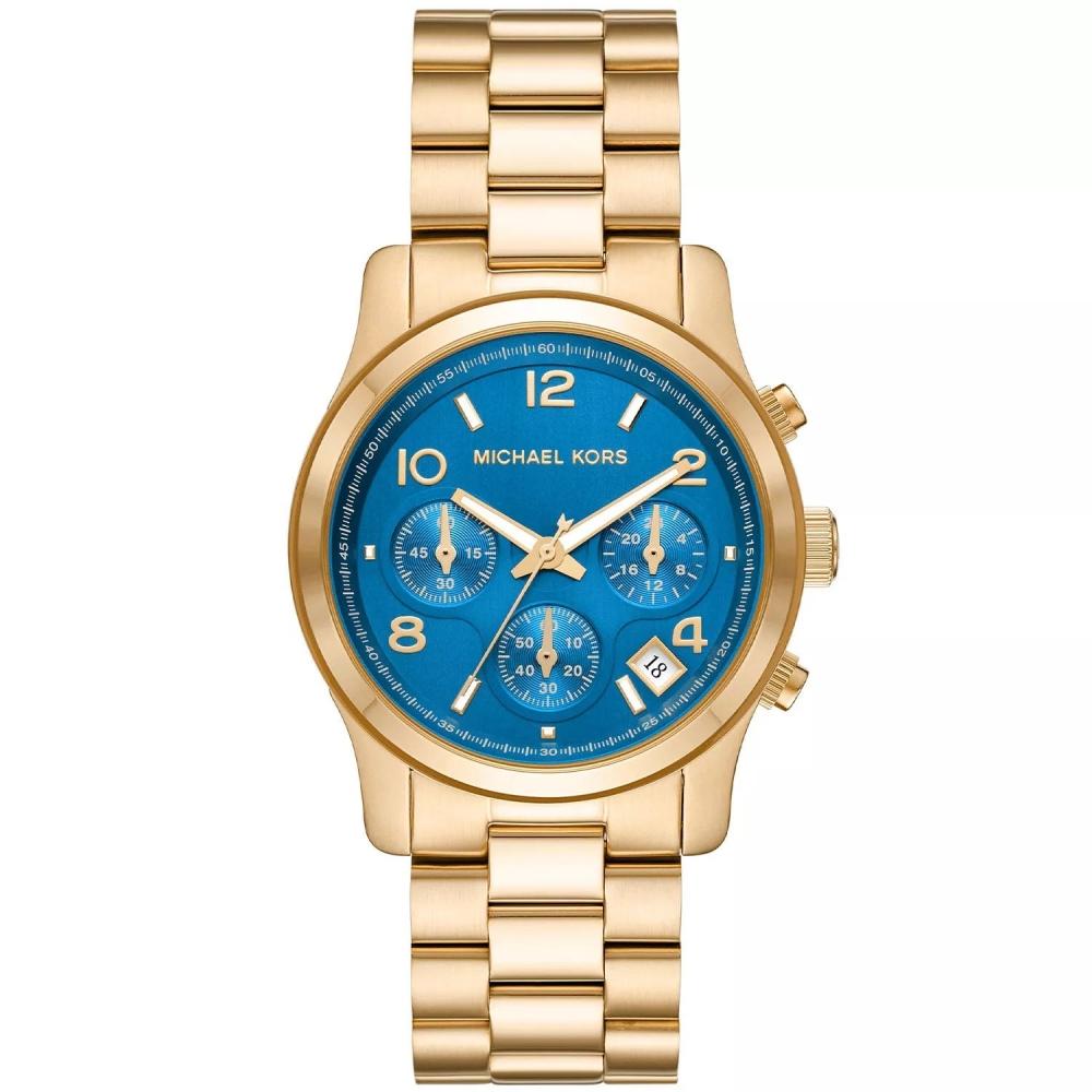 

Женские часы Michael Kors Runway Blue с циферблатом синие