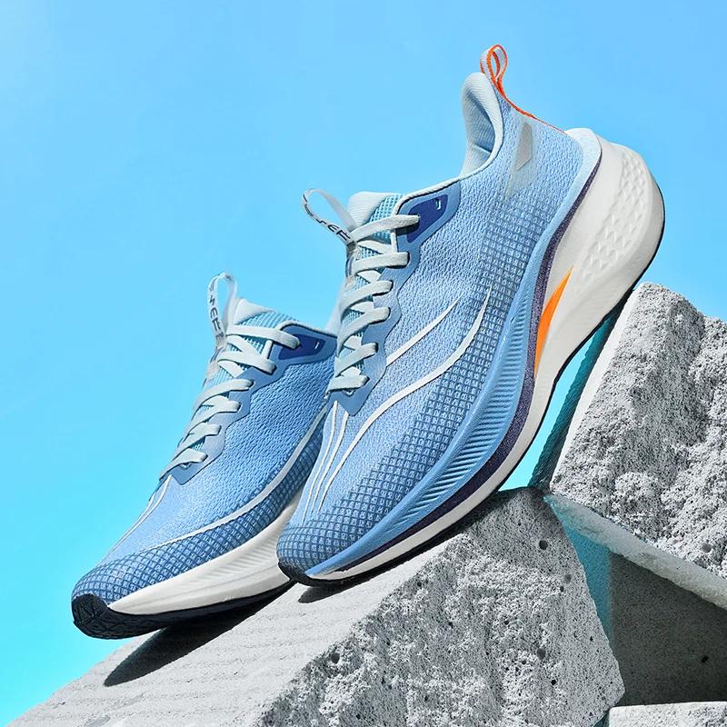 Couple Style Scrub Sound Carbon Plate Racing  Shock-Absorbing Running Shoes Sports Professional Men's and Women's Sports Shoes