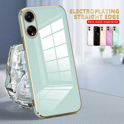 Slim Silicone Plating Phone Case For OPPO A98 5G Anti-Knock Soft TPU  Cover Shell