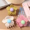 Hairpin Hair Crab Clip Plastic Plastic Shark Clip Fashion Flower Hair Claw  Female