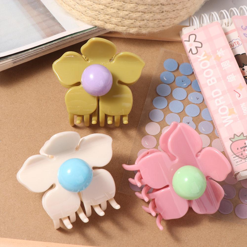 Hairpin Hair Crab Clip Plastic Plastic Shark Clip Fashion Flower Hair Claw Female