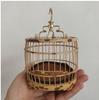 Boutique Mini Bird Cage Small Spotted Bamboo Plum Concubine Bamboo Pure Handmade Bamboo Round Cage Cricket Grasshopper Cage