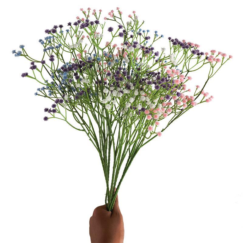 108-Head Artificial Gypsophila Forget-Me-Nots Plastic Flowers for Home and Wedding Décor – Forest Style Floral Arrangement