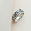 Huajie Retro Geometrisch Silber Gravur Unisex Ringe Bankett Party Exquisiter Ring Zubehör Trend