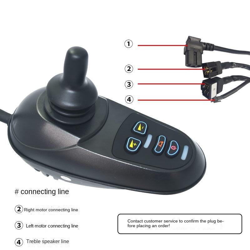 Intelligent Remote Rod Accessories 24V Electric Wheelchair Motor Joystick Controller Universal Electric Wheelchair Controller
