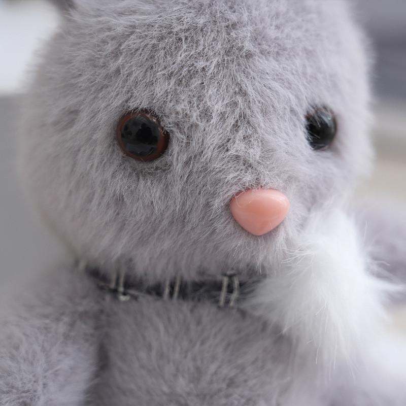 Bedårande plyschkanin nyckelring Söt björn ryggsäcksberlock Dockleksak Dekoration