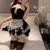 Sexy Lingerie Fun Female Abstinence Uniform Sexy Pajamas Qn Maid Dress Nightdress Couple Love Fun Clothes