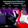 2.4GHz Wireless Guitar Transmitters Receiver Rechargeable Low Noises Sound Wireless Transmitters Receiver Easy to Use