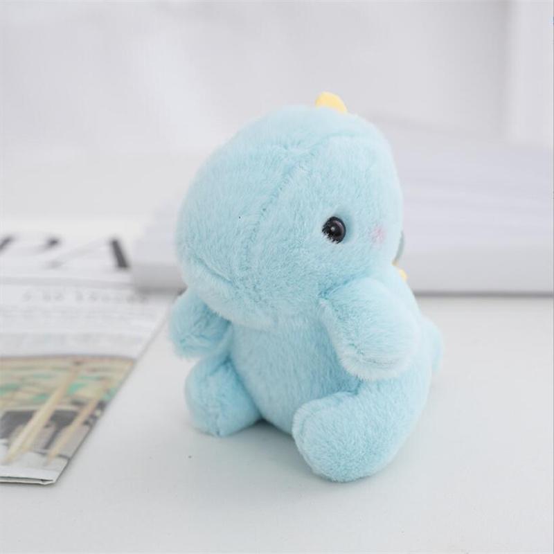 13cm Plush Dinosaur Doll Toys Pendant Cute Plush Keychain Bag Pendant Christmas Gifts