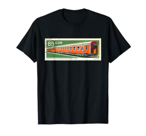 DDR East Germany train postmark SOVI8 vintage propaganda T-shirt.
