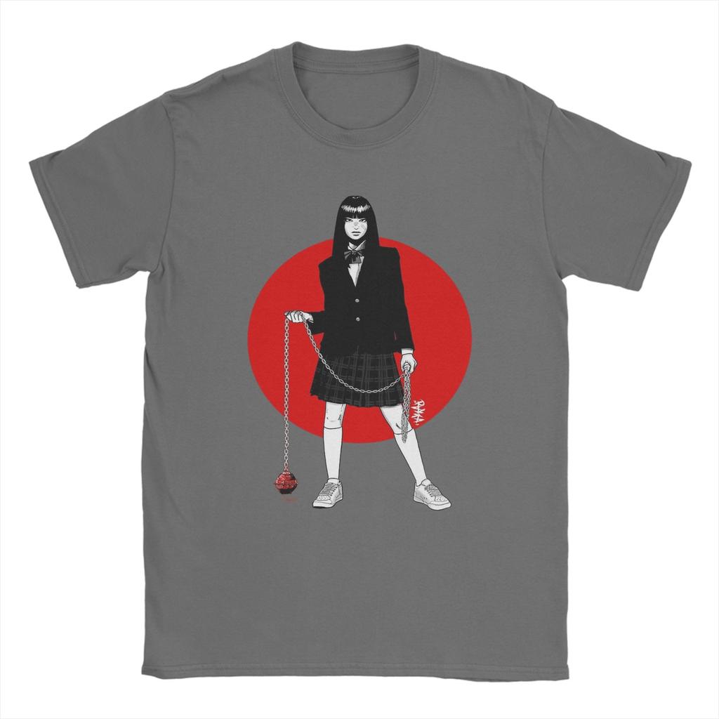 Vintage Gogo Yubari Kill Bill T-Shirts Herren Rundhals Reines Baumwoll-T-Shirt Kurzarm-T-Shirts Grafisch Bedruckte Oberteile