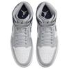 Air Jordan 1 Mid Wolf Grey Midnight Navy Uomo Sneakers Bianche DQ8426-104