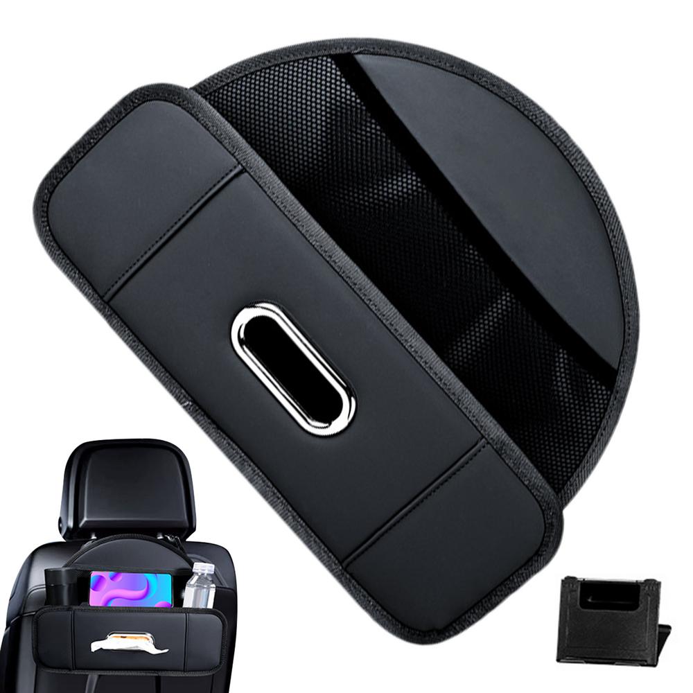 

Автомобильные органайзеры для спинок сидений, подголовники для хранения вещей с держателем для мобильного телефона, коробка для салфеток, ящик для хранения зонтов на заднем сиденье автомобиля чёрный