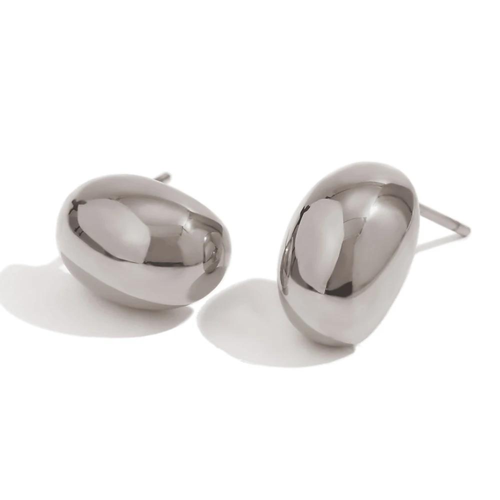 MamacitaSlay Lovely Gold Silver Color Hollow Beans Earrings Modern Tarnish Free Premium Stainless Steel Earrings Lady Jewelry
