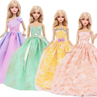 Fashion Doll Dress for 30cm Doll Wedding Party Wear Clothes Gown 11.5'' Girl Doll Accessories Kid Toy Gift