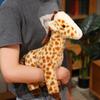 Plush Giraffe Doll Soft Cute Stuffed Giraffe Standing Plush Animal Toy Fluffy Giraffe