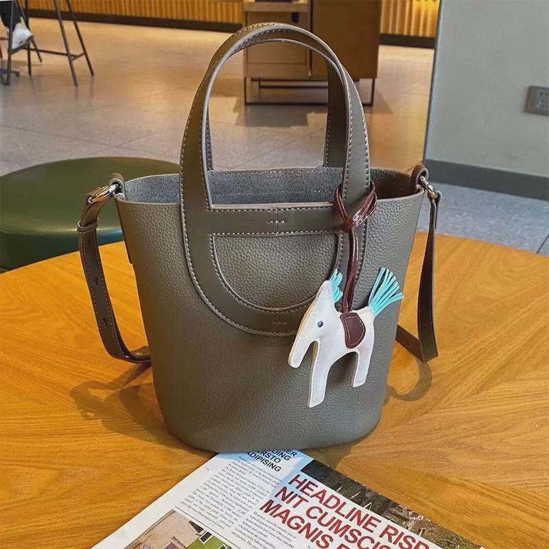 2024 Women's Summer Bucket Shoulder Bag - Large Capacity Crossbody Handbag
