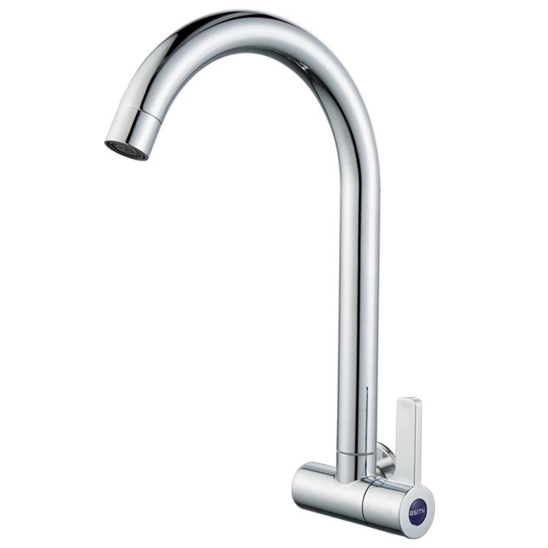 BSITN Wall-Mounted Single Cold Kitchen Faucet