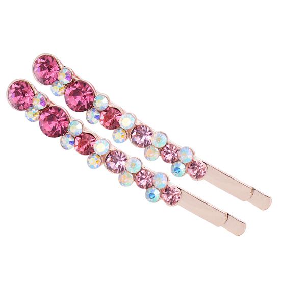 Elegante, glänzende Haarnadel mit Strasssteinen, für Damen, Mode, Party, Cocktail-Dekoration