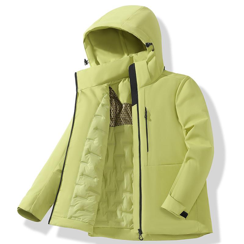 Unisex Waterproof Fleece Jackets Winter Windproof Thermal Windbreaker Men Women Hiking Camping Skiing Climbing Raincoat