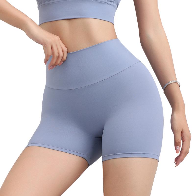 High Waist Peach-Lifting Yoga Shorts - Women's Three-Quarter Length Fitness Pants