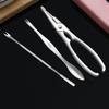 4 Pcs Seafood Tool Set Crab Shrimp Fruit Pliers Fork Spoon Set Nut Walnut Lobster Crab Cracker Tools Kitchen Accessories