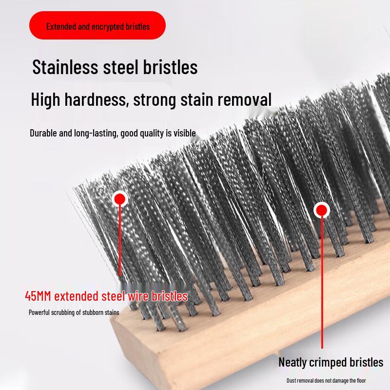 Long-handled Stainless Steel Wire Brush