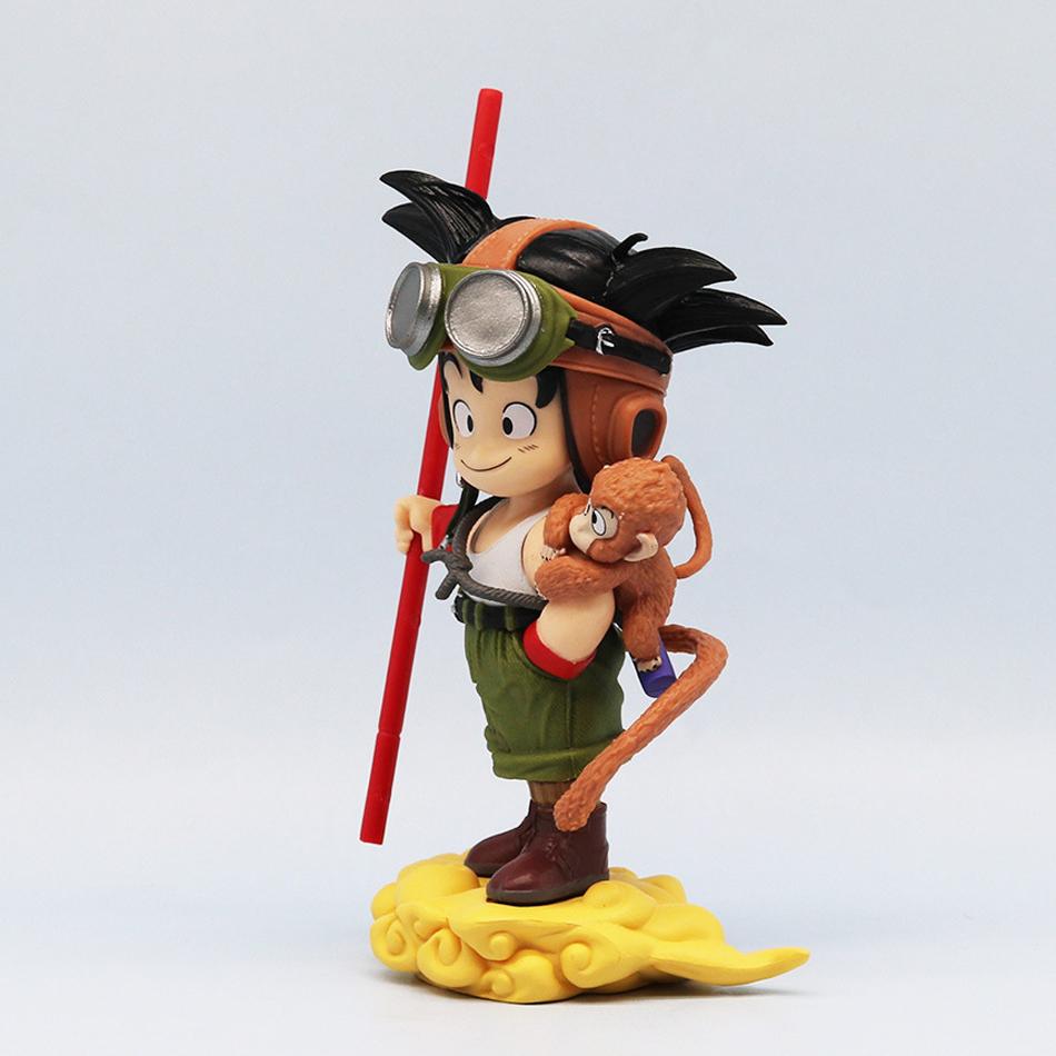 16CM Anime Dragon Ball Son Goku Figure DRAGONBALL SNAP COLLECTION Vehicle Series Pilot Dressing Model Toy Doll Aciton Figure