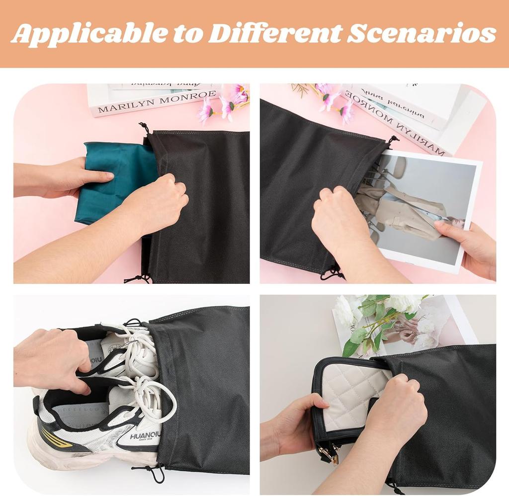 5/10PCS Travel Shoes Bag Portable Dustproof Ściągacz do butów Organizery do butów Torby do przechowywania butów z włókniny do butów sportowych