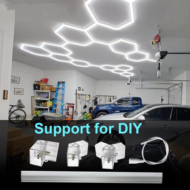 2-Pin V/Y/I/L Connector For Led Lamp For Bordered Honeycomb Light Tube 110-240V For Universal Car Wash Workshop Basement Garage