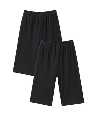 Nissen Set von Größen Leggings/Steghose, 100% Baumwolle, Glatt, 5-Länge, 2, Schwarz, L-LL