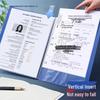 A4 Transparent Document Holder - Office File Folder & Test Paper Storage Clip